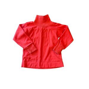 Red Florence Eiseman 3T Kids Turtleneck Sweater Vintage 80s
